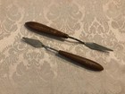 Vtg Palette Knives Grumbacher 877-6 Offset Angle   L c  522 50 Wood Handle Italy