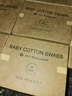 Organic Baby Cotton Swab Lot 11 Boxes Of 50  550 Total Swabs New