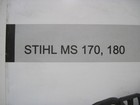 Stihl Ms 170  180 Chainsaw Instruction Owners Manual