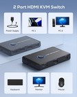 Kvm Switch Hdmi 2 Port Box usb And Hdmi Switch For 2 Computers Share Keyboard   