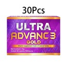 3 Pack Ultra Advance Vitamin   Mineral Supplement 30 Capsules 500 Mg New6e