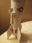 Vintage Astro Mfg Rocket Space Ship Mechanical Coin Bank 1957 Berzac Creation