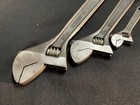 Vintage Crescent Tool Co Adjustable Wrench Set 10in 8in 4in Nice 