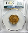 1895 South Africa Gold Half Pound Pcgs Au50