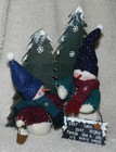 2 Adorable Snowmen In Front Of 2 Wood Trees  So Cute  Christmas winter