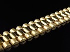 14k Yellow Gold Over 14 Mm Presidential Style Men s Bracelet 8 