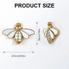 Decorative Bug Insects Beetle Mirrors - Gold Resin Little Bee Glass Wall Deco   