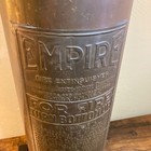 Vintage Empire Copper Fire Extinguisher American Lafrance Foamite Elmira Ny 23in