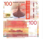 2016 Norway 100 Kroner P-54 New Unc Banknote