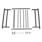 Adjustable Deck Fence Gate Outdoor 32 5  Hx48 W Steel Anti-rust Door With Latch