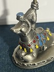 Vintage Hudson Usa Fine Pewter Carousel Seal Figurine Painted