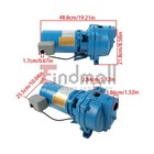 3450 Rpm J5s 115 230v 1 2 Hp Shallow Water Well Jet Pump 60hz Cast Iron