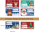 500 Pcs Black Santa Christmas Gift Tags Stickers Roll Holiday Present Labels