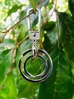 Key Keychain Ring Metal Keyring Chain Car Gift Holder Split Rings Keyfob Quick