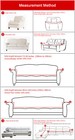 Or 4 Seater Sofa Covers Couch Slipcover Stretch Cover Solid Color Protector
