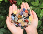 Assorted Tumbled Stones 2 Lb Wholesale Bulk Lot Small  about 200  Mixed