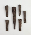 Tin Fur Trade Tinkler Cones Lot - 6 Pcs - Nicollet Co  Minnesota Artifacts