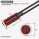 Indicator Light 12v Red Snap-in 1 2  Panel Mount Led Indicator Light 12 Volt 0 5