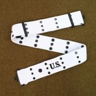 Replica Military Police M1936 White Pistol Webbing Belt Ww2 Mp Belt Ag462