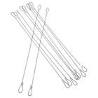  10 Pcs Stainless Steel Wire Rope Aluminum Sleeve Security Cable Metal