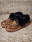 Moccasin Slip On Womens 6 Ankle Winter Warm Loafers Faux Fur Lined Exotic 
