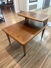 Vintage Lane Acclaim Walnut Side Table-mid-century Modern