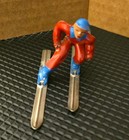 5 Vintage Barclay Toy Winter Christmas Figures Skiier   Sledder Skater 