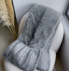 100  Real Mink Fur Knitted Shawl Wraps Real Fur Capes Lady Scarf Neckwear Muffle