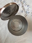 Hawthorn Vintage 4 Qt Metal Flour Canister With Lid Handle  Silver copper