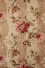 Fabric Antique French Printed Cotton Belle Epoque Era C1890 Floral Material