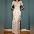 Vintage 1990 1980 Beaded Gloria Vanderbilt Wedding Dress - Excellent Condition