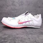 Nike Zoom Lj Long Jump 4 Track Spikes Mens 13 White Hyper Jade Ombre Pink Blue