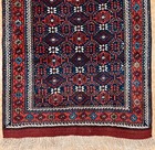 Hand-knotted Balouch Tribal Navy Wool Geometric Oriental Area Rug 4  X 7 8 
