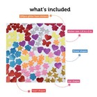 Incraftables Glitter Foam Stickers 100pc  Self Adhesive Kids Craft Shapes