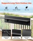 Balcony Hanging Table 12 X 32 In Outdoor Patio Railing Bar Table Foldable