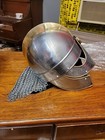 Medieval Viking Helmet With Chainmail - Crusader Helmet Warrior Armor 18g Ar
