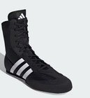 Nib New Adidas Box Hog 2 Boxing Shoes Black Sneakers High Top Men   s 8 Women   s 9