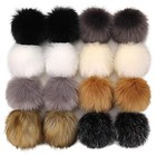  16 Pieces 4 7 Inches Diy Faux Fur Fluffy Pom Poms Ball For Hats Shoes Scarfs 