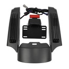 Matte Black Carbon Fiber Led Rear Fender Fascia Kit Harley Touring 2014-2023