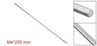 M4 Fully Threaded Rod 304 Stainless Steel 250mm Length Left Hand Threads