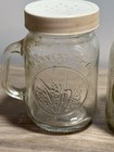 Vintage Glass Mason Jar Salt And Pepper Shakers 