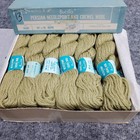 Nos Vtg In Box 12 Skeins Bucilla Persian Wool Yarn 40yds Ea Color 027 Lt Olive