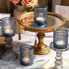 Votive Candle Holder Set Of 36 Glass Bulk Tea Light Embossed Wedding Living Room