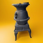 Antique Sun No 1 Cast Iron Potbelly Stove  King Range  Sheffield Alabama Foundry