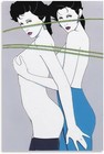 Patrick Nagel Untitled 1984 Paper Poster Female Art Print 24x36 Inch Wall Decor