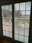 Faux Large Sliding Glass Door Grids White Vinyl  Lines Grills Mutton Window