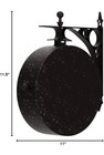 Infinity Indoor outdoor 8  The Charleston Double Sided Clock   Thermometer -   