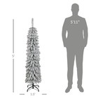 Homcom 5  Tall Unlit Snow-flocked Artificial Christmas Tree  Green