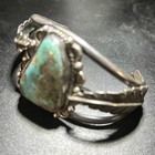 Ideal Authentic Vintage Navajo Turquoise Sterling Silver Bracelet
