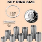 900pcs Split Key Rings Bulk Keychain Crafts 1 Inch 25mm